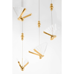 King Home Lampa wisząca BUTTERFLY DISC 5 złota (XCP8737-5.GOLD)