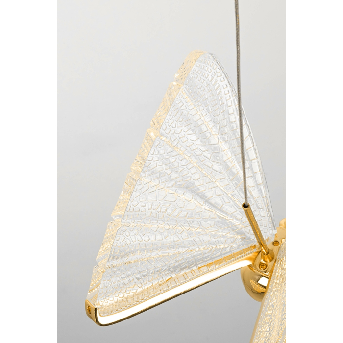 King Home Lampa wisząca BUTTERFLY DISC 5 złota (XCP8737-5.GOLD)