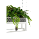 King Home Lampa wisząca / kwietnik SEMIRA 180 INDUSTRIAL biała (OSW001499)