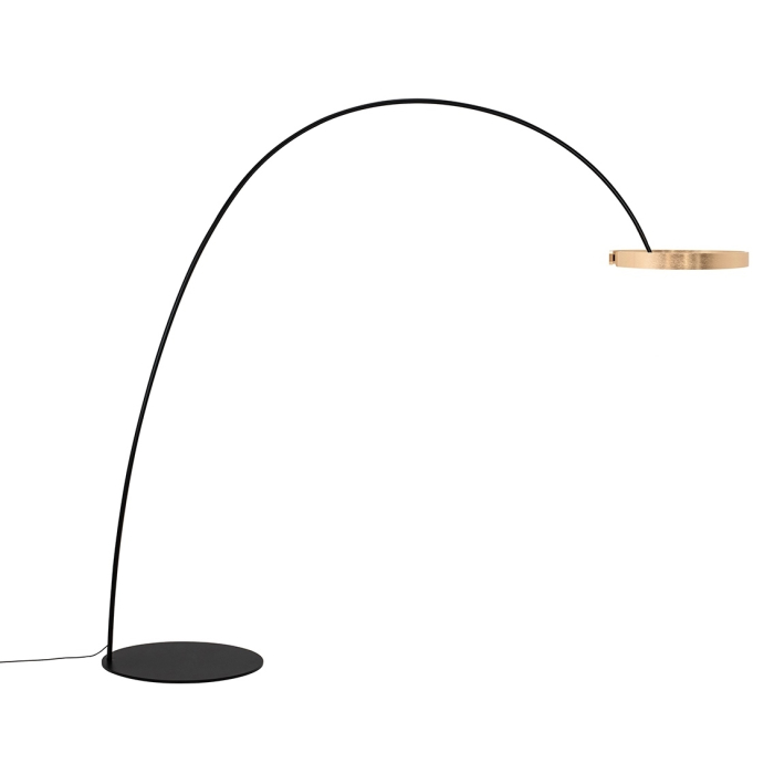 King Home Lampa podłogowa VIST złoty chrom (JCF124. GOLD)
