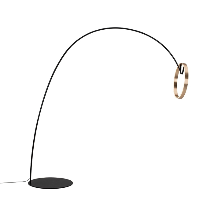 King Home Lampa podłogowa VIST złoty chrom (JCF124. GOLD)