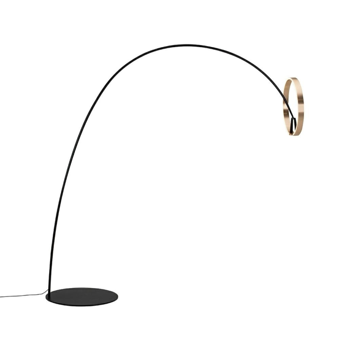 King Home Lampa podłogowa VIST złoty chrom (JCF124. GOLD)