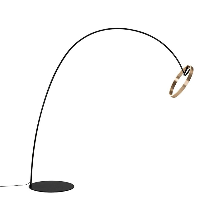 King Home Lampa podłogowa VIST złoty chrom (JCF124. GOLD)