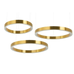King Home Lampa wisząca RING 60 + 80 + 80 złota na jednej podsufitce (MSE0000608080)