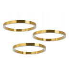 King Home Lampa wisząca RING 80 + 80 + 80 złota na jednej podsufitce (MSE0000808080)