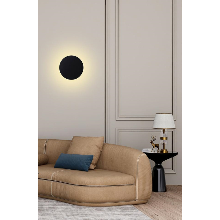 MOOSEE lampa ścienna SHADOW SUN 25 czarna (MSE010100393)