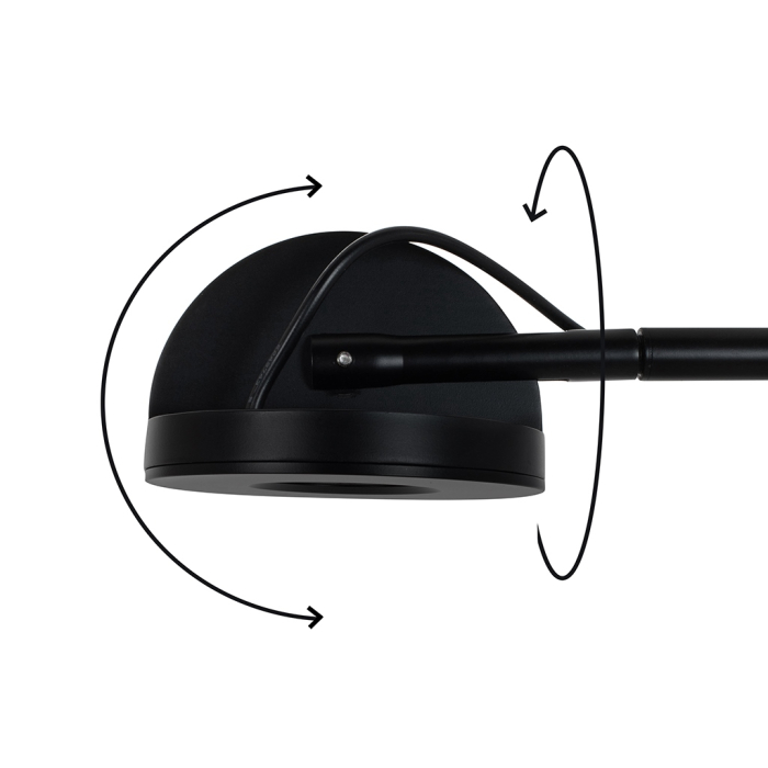 MOOSEE lampa ścienna GEAR czarna (MSE1501100211)