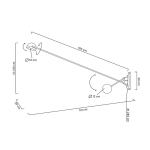 MOOSEE lampa ścienna GEAR czarna (MSE1501100211)