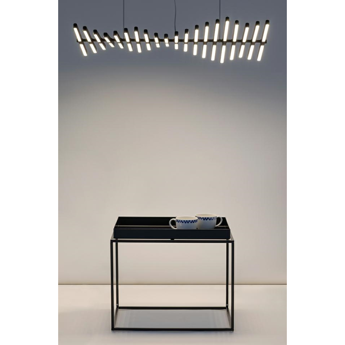 King Home Lampa wisząca PIANO 20 czarna - LED, aluminium (YD91103-20)