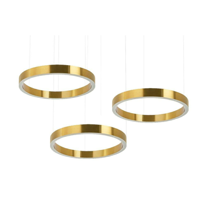 King Home Lampa wisząca RING 40 + 40 + 40 złota na jednej podsufitce (MSE0000404040)
