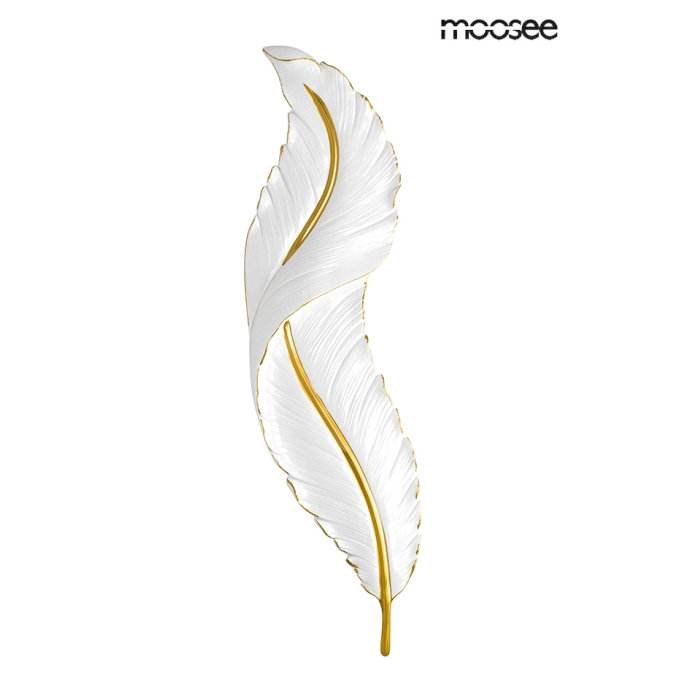 MOOSEE lampa ścienna IKAR 80  biała / złota (MSE010100387)