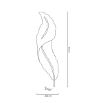 MOOSEE lampa ścienna IKAR 80  biała / złota (MSE010100387)