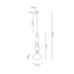 MOOSEE lampa wisząca VASO złota (MSE1501100212)