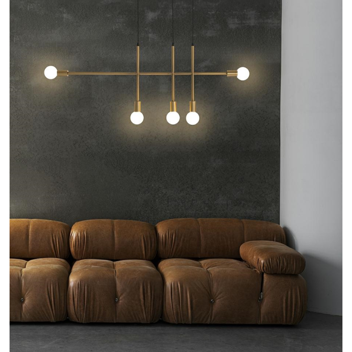 MOOSEE lampa wisząca RIVA 5 złota (MSE010100396)