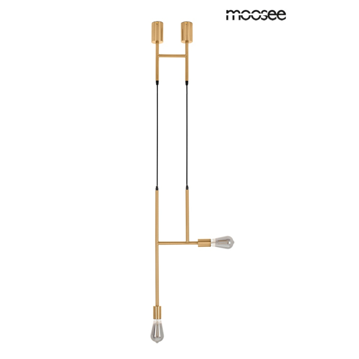 MOOSEE lampa wisząca RIVA 2 złota (MSE010100395)