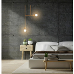 MOOSEE lampa wisząca RIVA 2 złota (MSE010100395)