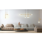 MOOSEE lampa wisząca RIVA 2 złota (MSE010100395)