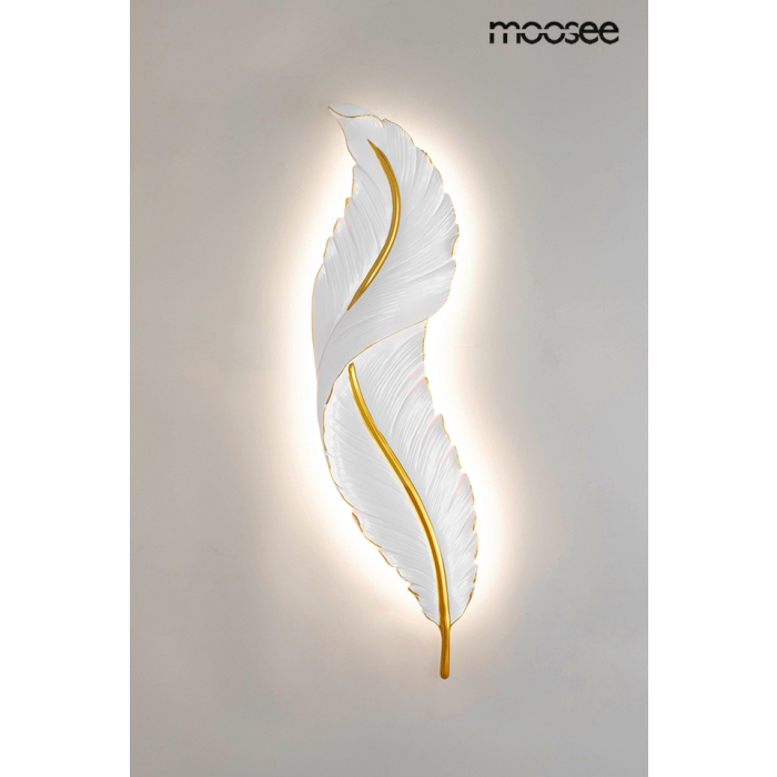 MOOSEE lampa ścienna IKAR 60  biała / złota (MSE010100386)