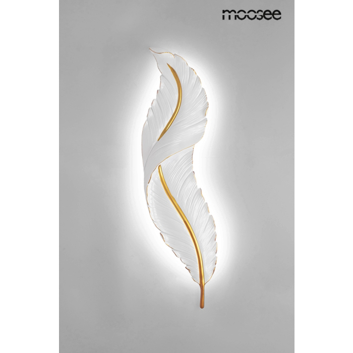 MOOSEE lampa ścienna IKAR 60  biała / złota (MSE010100386)