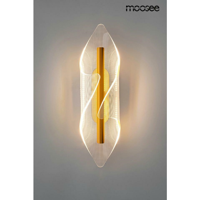 MOOSEE lampa ścienna FROST złota (MSE010100375)