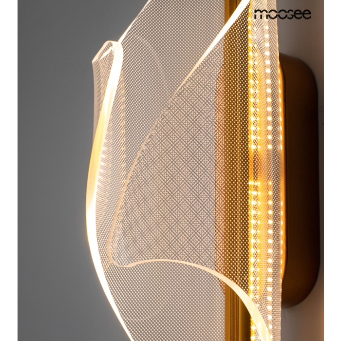 MOOSEE lampa ścienna FROST złota (MSE010100375)