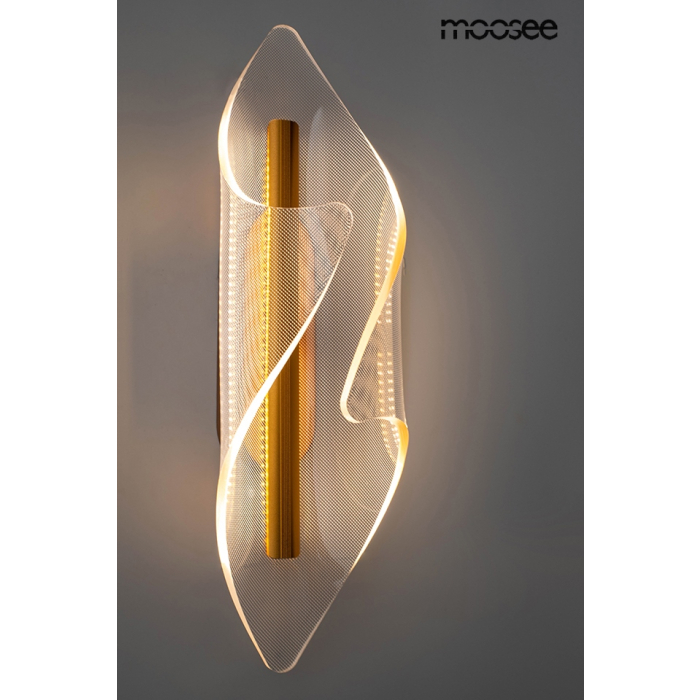 MOOSEE lampa ścienna FROST złota (MSE010100375)