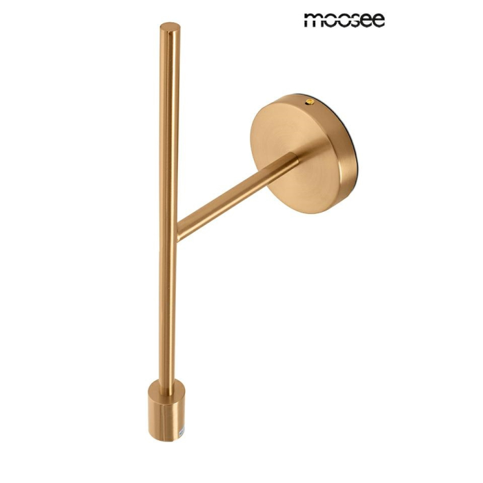 MOOSEE lampa ścienna RIVA złota (MSE010100394)