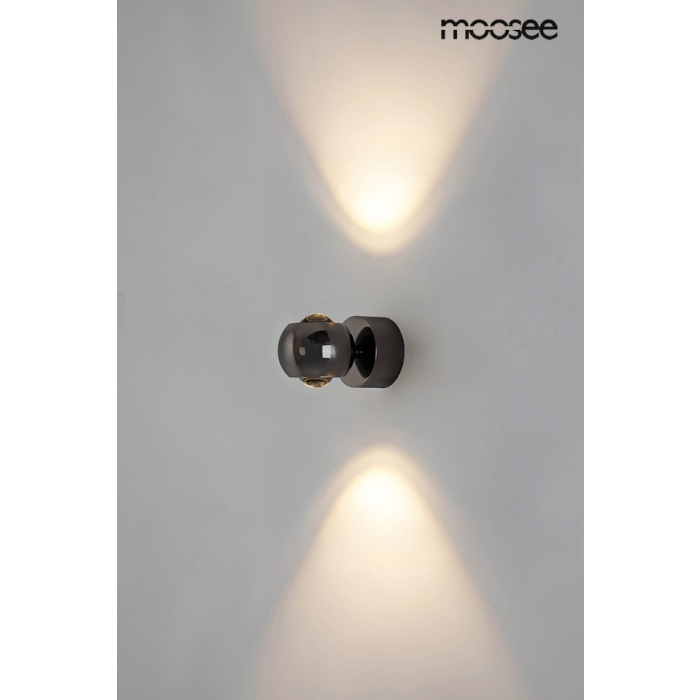 MOOSEE lampa ścienna EOS czarny chrom (MSE1501100309)