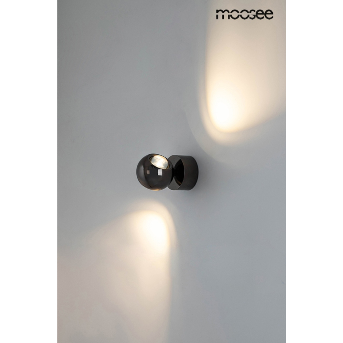 MOOSEE lampa ścienna EOS czarny chrom (MSE1501100309)
