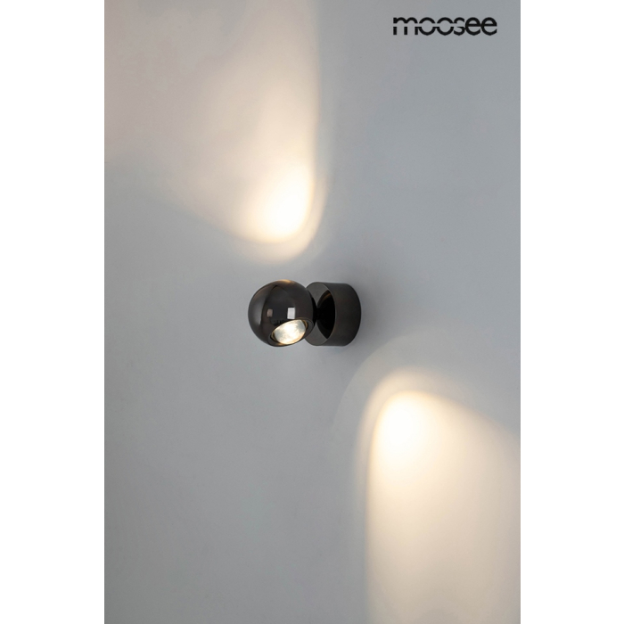 MOOSEE lampa ścienna EOS czarny chrom (MSE1501100309)