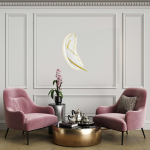 MOOSEE lampa ścienna PIÓRKO  biała / złota (MSE010100388)