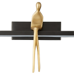 Step Into Design Lampa ścienna AMICI czarna 31 cm ST-B3578 black