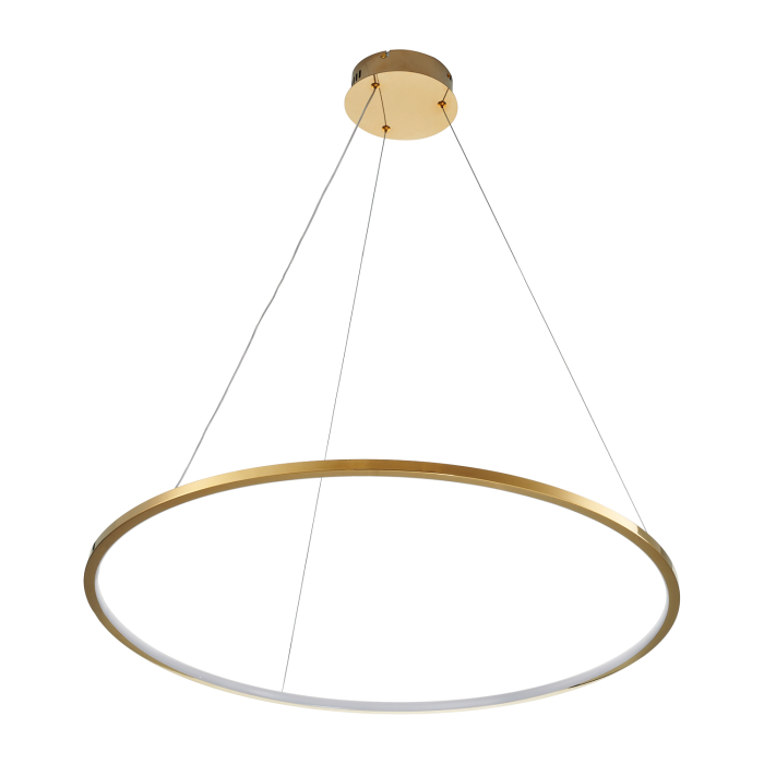 Step Into Design Lampa wisząca CIRCLE SLIM 60 LED złoty 60 cm ST-10112P-D600