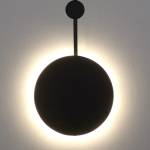 Step Into Design Lampa ścienna CLEX - 1 LED czarna 105 cm ST-F012