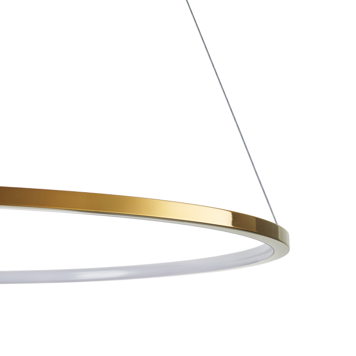 Step Into Design Lampa wisząca CIRCLE SLIM 80 LED złoty 80 cm ST-10112P-D800