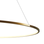 Step Into Design Lampa wisząca CIRCLE SLIM 120 LED złoty 120 cm ST-10112P-D1200