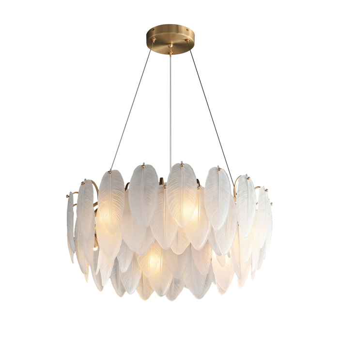 Step Into Design Lampa wisząca PIUMA biała 60 cm ST-6289-6