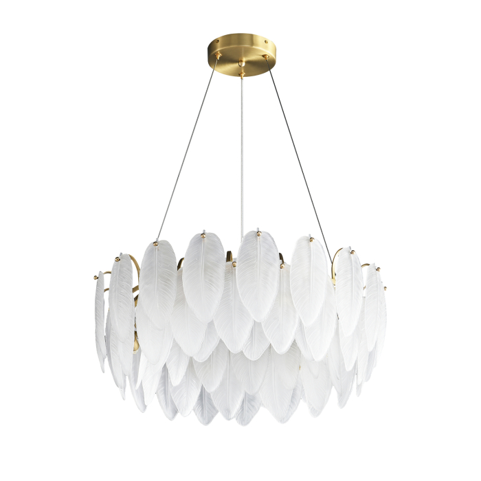 Step Into Design Lampa wisząca PIUMA biała 60 cm ST-6289-6