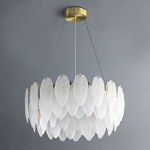 Step Into Design Lampa wisząca PIUMA biała 60 cm ST-6289-6
