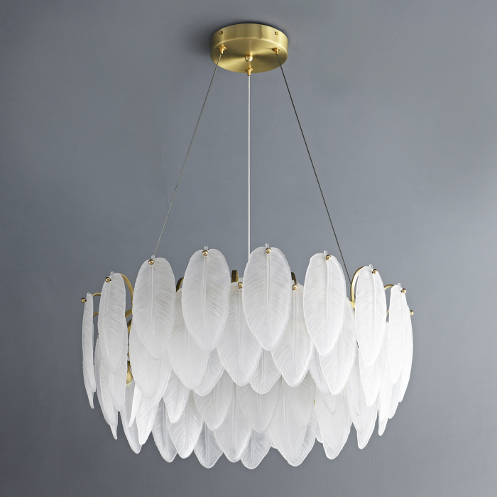 Step Into Design Lampa wisząca PIUMA biała 60 cm ST-6289-6