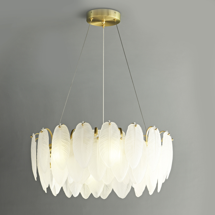 Step Into Design Lampa wisząca PIUMA biała 60 cm ST-6289-6