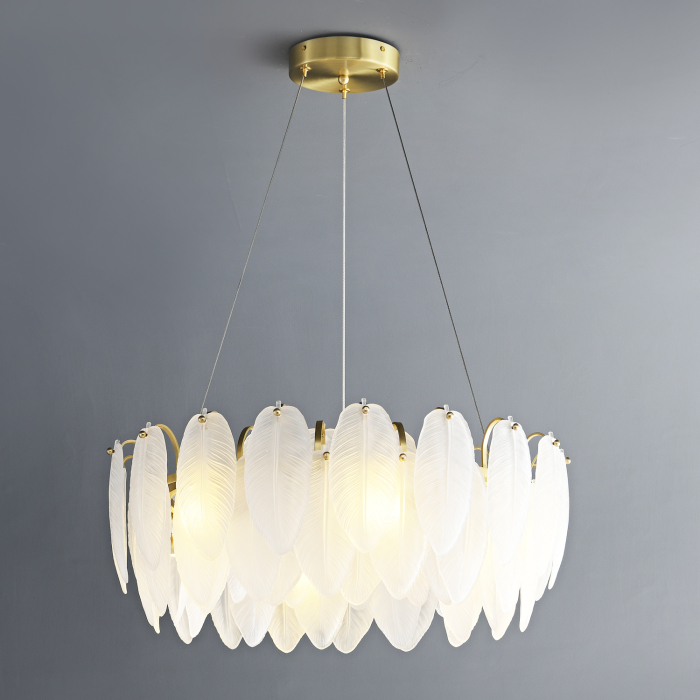 Step Into Design Lampa wisząca PIUMA biała 60 cm ST-6289-6