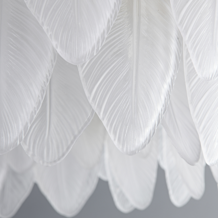 Step Into Design Lampa wisząca PIUMA biała 60 cm ST-6289-6