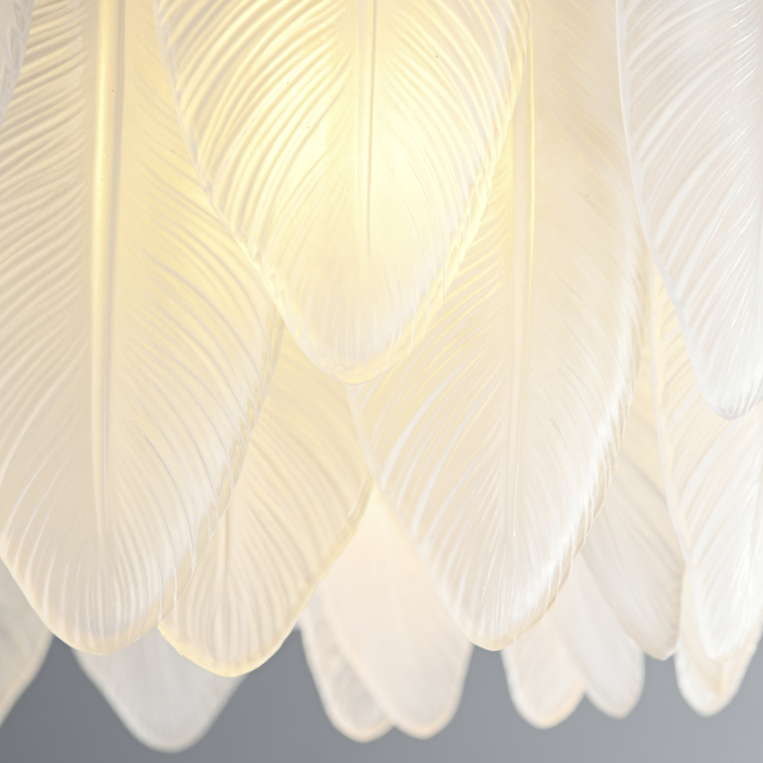 Step Into Design Lampa wisząca PIUMA biała 60 cm ST-6289-6