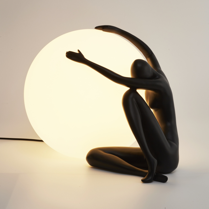 Step Into Design Lampa stołowa WOMAN-1 czarna 47 cm ST-6020-A black