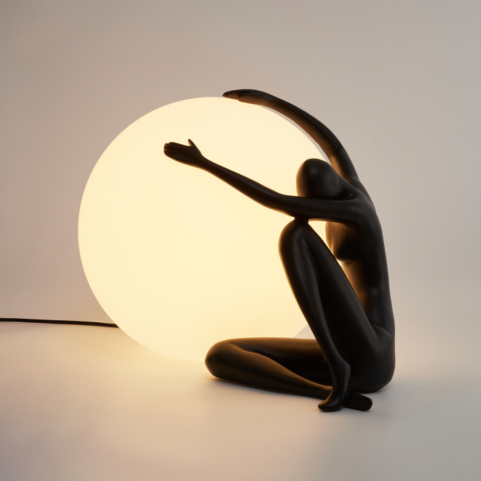 Step Into Design Lampa stołowa WOMAN-1 czarna 47 cm ST-6020-A black