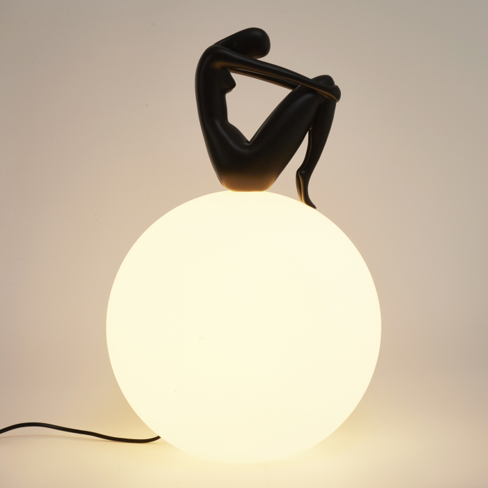 Step Into Design Lampa stołowa WOMAN-2 czarna 35 cm ST-6020-B black