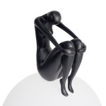 Step Into Design Lampa stołowa WOMAN-2 czarna 35 cm ST-6020-B black