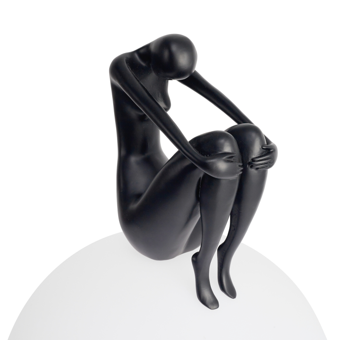 Step Into Design Lampa stołowa WOMAN-2 czarna 35 cm ST-6020-B black