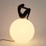 Step Into Design Lampa stołowa WOMAN-2 czarna 35 cm ST-6020-B black